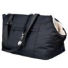 Luxury Black & Cream Dog Carrier Bag