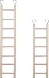 LWINGFLYER Wooden Bird Cage Climbing Ladder