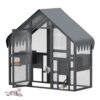 MELLCOM Wooden Outdoor Cat Catio