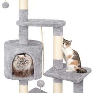 Multi-Level Cat Tree with Scratching Posts