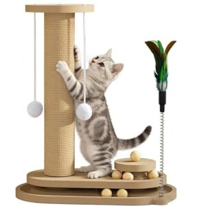 Multifunctional Cat Scratching Post with Toys