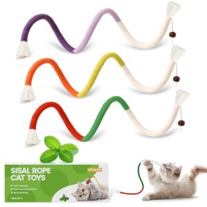 Natural Catnip Chew Rope Toys for Cats