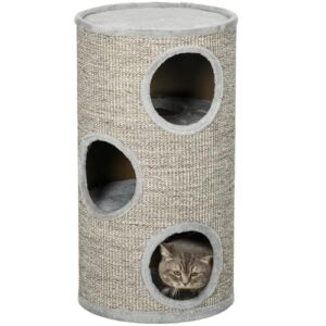 PawHut Light Grey Cat Tree Tower
