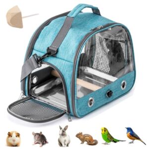 Portable Bird Backpack with Stand and Tray