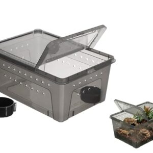 Portable Reptile Terrarium and Feeding Box