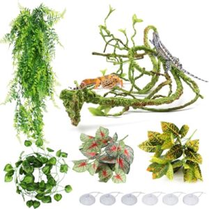 QUOZUO Reptile Terrarium Plant Decor