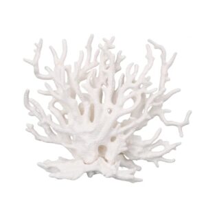 Realistic White Coral Decoration for Aquariums