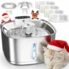 Rechargeable Stainless Steel Cat Water Fountain