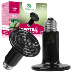 REPTI HOME Ceramic Reptile Heat Lamp 100W