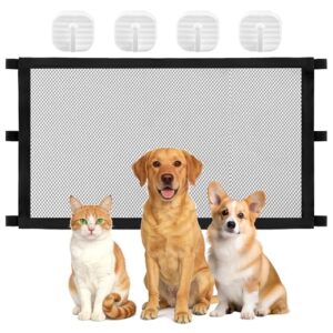Retractable Mesh Pet and Baby Safety Gate