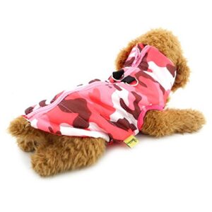 Selmai Camo Waterproof Dog Coat with Harness