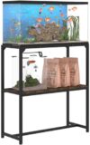 Sturdy 30 Gallon Aquarium Stand with Shelves