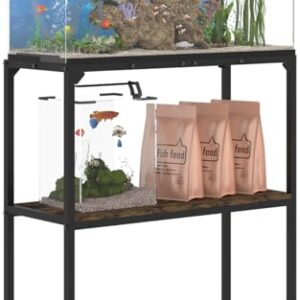 Sturdy 30 Gallon Aquarium Stand with Shelves