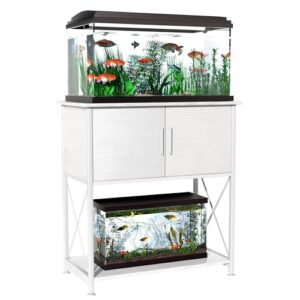 Sturdy Metal Aquarium Stand with Storage Cabinet