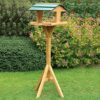 Sturdy Wooden Outdoor Bird Feeding Table