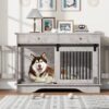 Stylish 3-in-1 Pet Crate and Storage