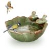 Stylish Ceramic Bird Feeder and Bath