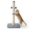 Tall Sisal Cat Scratching Post with Toy