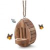 Teardrop Wooden Butterfly Habitat and Feeder