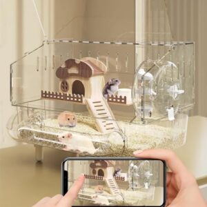 Transparent Acrylic Hamster Habitat with Accessories