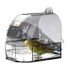 Transparent Bird Bath for Caged Pets
