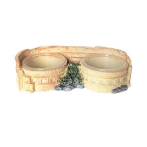 Transparent Reptile Water Dish for Habitat