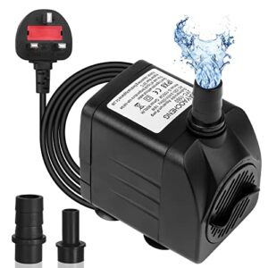Ultra-Quiet Submersible Water Pump 800L/H