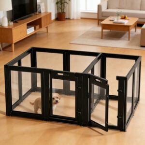 Versatile Acrylic Dog Playpen for Indoor Use