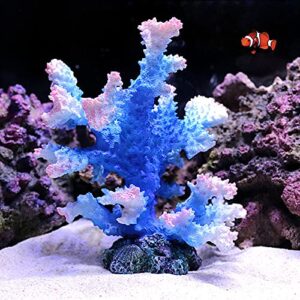 Vibrant Polyresin Coral Ornament for Aquariums