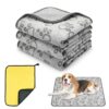 Washable Dog Blanket Set with Towel