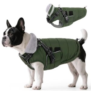 Waterproof Coat with Harness for Medium Dogs