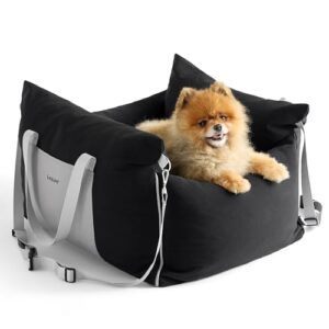 Waterproof Dog Car Booster Seat with Safety Leash