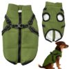Waterproof Dog Coat with Harness and Fleece