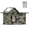 Weatherproof Outdoor Cat House for Winter
