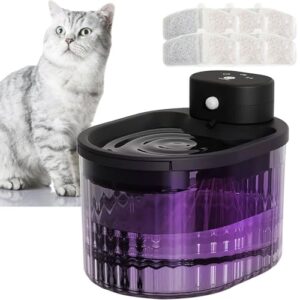 Wireless Cat Water Fountain with Motion Sensor