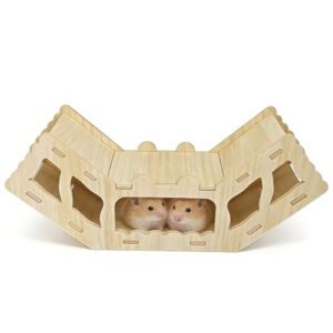 Wooden Pet Tunnels and Hideouts for Small Animals