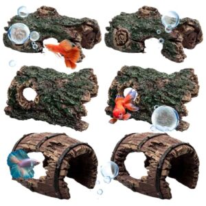 ZYEKIU 6 Pack Aquarium Driftwood Decorations