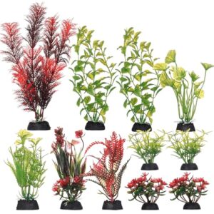 Colorful Aquarium Plant Decorations Set