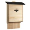 Spacious Solid Wood Bat House for Outdoors