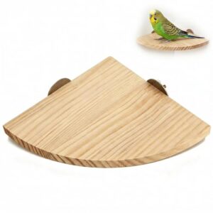 Wooden Bird Perch Platform for Parrots