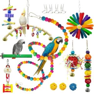15 Pack Bird Toy Set for Parrots