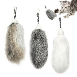 3 Pack Interactive Rabbit Fur Cat Toys