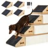 4 Pack Wooden Dog Ramps for Stairs