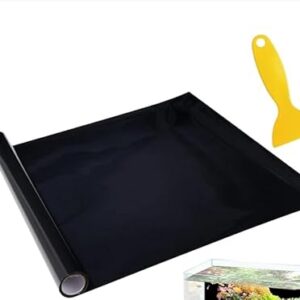50cm Black Fish Tank Background Sticker