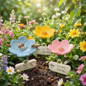 Bee Watering Station Cups - 3 Piece Set