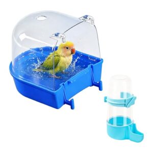 Budgie Shower Box & Water Feeder Set
