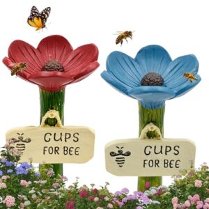 Colorful Flower Shaped Bee Watering Station