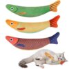 Interactive Catnip Fish Toys with Bell