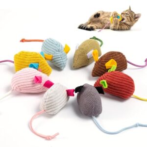 Interactive Catnip Mouse Toys - 8 Pack