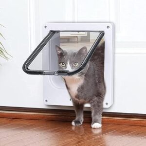 Microchip Cat Flap with 4-Way Lock